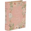 Clayre & Eef 66018 Boîte forme livre rose fleurs 17x14x5 cm