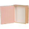 Clayre & Eef 66018 Boîte forme livre rose fleurs 17x14x5 cm