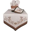 Clayre & Eef LFJ45 Maniques Beige Marron Coton 20x20 cm
