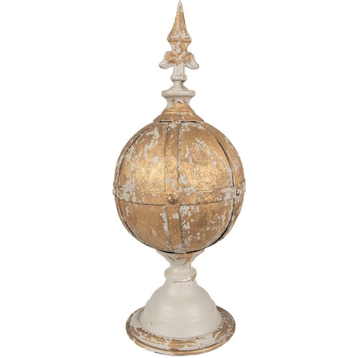 Clayre & Eef 6Y5584 Ornement fer brun-or antique Ø 19x45 cm