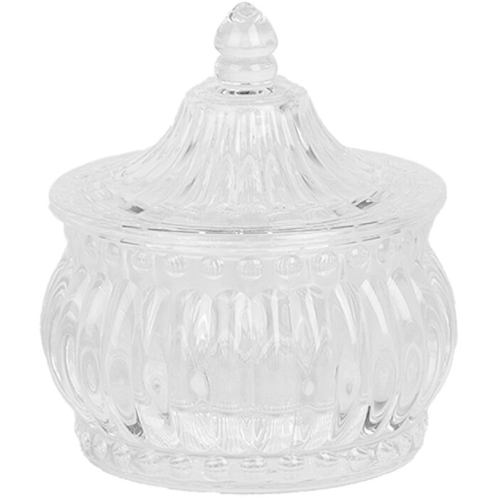 Clayre & Eef 6GL5005 Pot à provisions avec couvercle Ø 10x11 cm