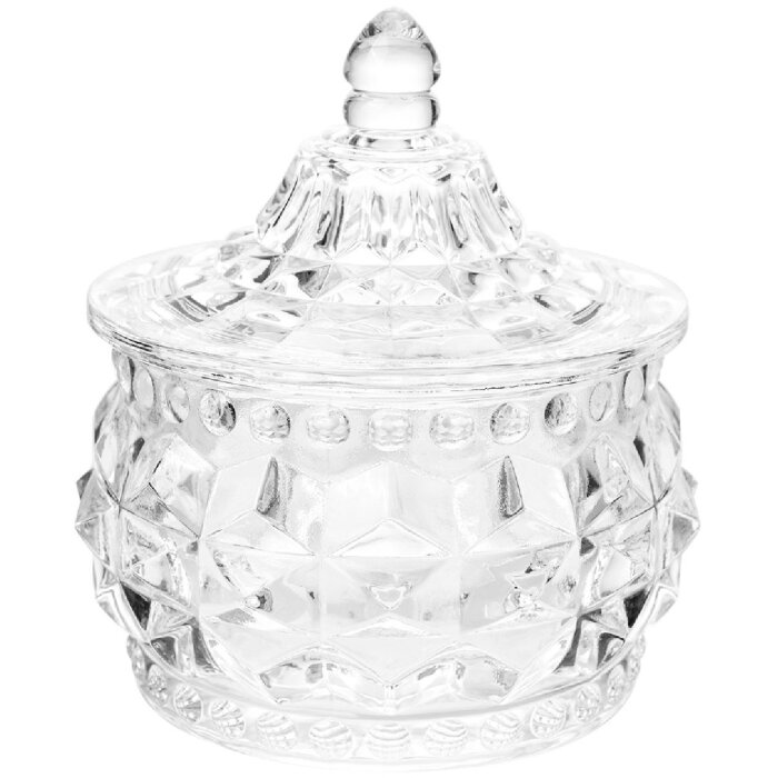 Clayre & Eef 6GL5006 Pot à provisions avec couvercle Ø 10x11 cm
