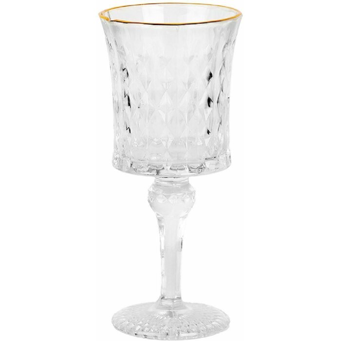 Clayre & Eef 6GL5012 Verre à vin Transparent Ø 8x18 cm 200 ml