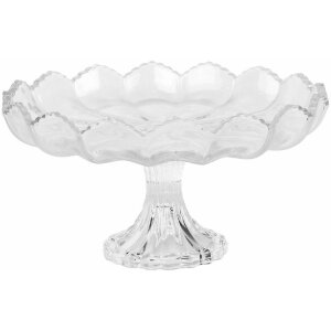 Clayre & Eef 6GL5013 Coupe sur pied Verre Transparent Ø 23x12 cm