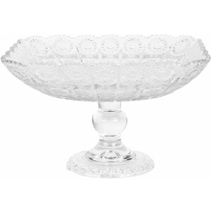 Clayre & Eef 6GL5015 Coupe sur pied Verre transparent...