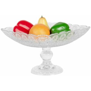 Clayre & Eef 6GL5015 Coupe sur pied Verre transparent 29x29x18 cm