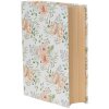 Clayre & Eef 66021 Boîte en forme de livre, lot de 3, blanc vert, style campagnard