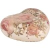 Clayre & Eef 6CE1916 Déco Cœur Céramique Beige Rose 11x11x4 cm style rustique