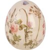 Clayre & Eef 6CE1918L Œuf déco Beige Rose Ø 14x16 cm Céramique style rustique