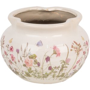 Clayre & Eef 6CE1944L Pot de fleurs Beige Rose...