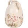 Clayre & Eef 6CE1947L Vase Beige Rose Ø 16x22 cm Céramique style rustique