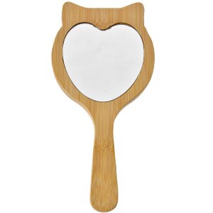 Brosse à cheveux Juleeze avec miroir, bois...