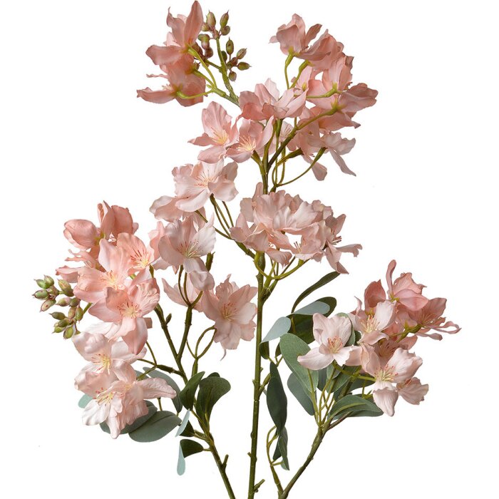 Clayre & Eef 5PL0120 Branche décorative Fleurs roses 22x11x85 cm Moderne Plastique