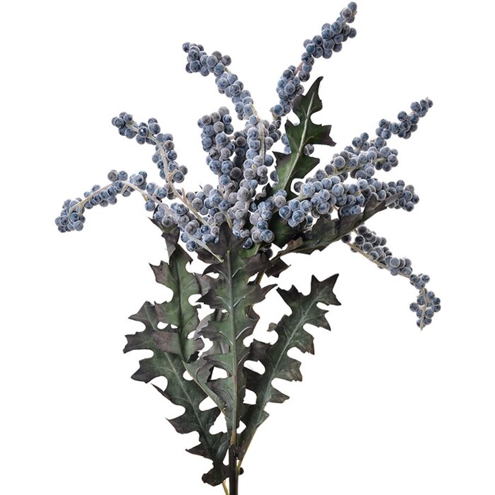 Clayre & Eef 6PL0329 Décoration Branche avec fleurs bleu 20x20x103 cm