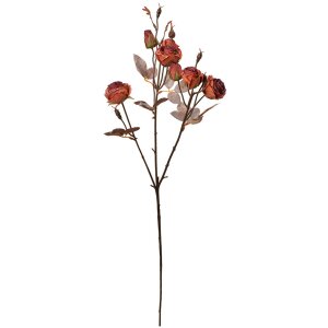 Clayre & Eef 6PL0330P Branche décorative avec fleurs orange 16x9x73 cm