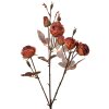 Clayre & Eef 6PL0330P Branche décorative avec fleurs orange 16x9x73 cm