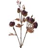 Clayre & Eef 6PL0330R Décoration Branche avec fleurs Rouge Rustique 16x9x73 cm
