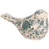 Clayre & Eef 6CE1950M Décoration Oiseau Beige Vert 22x9x12 cm style rustique