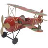 Clayre & Eef 6Y5634 Maquette davion rouge 41x37x21 cm Nostalgie Métal