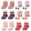 Juleeze JZSKSET0001 Lot de 12 paires de chaussettes One Size Multicolores Quotidiennes