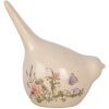 Clayre & Eef 6CE1954M Décoration Oiseau Beige Rose 14x9x15 cm style rustique
