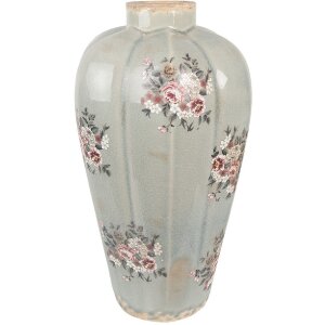 Clayre & Eef 6CE1970S Vase Gris Rose Ø17x28 cm...