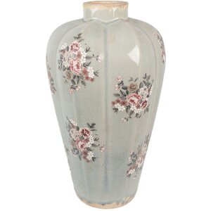 Clayre & Eef 6CE1970S Vase Gris Rose Ø17x28 cm...