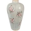 Clayre & Eef 6CE1970S Vase Gris Rose Ø17x28 cm Céramique style rustique