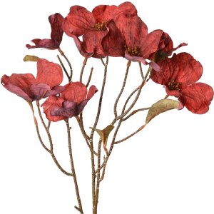 Clayre & Eef 5PL0112R Fleur artificielle rouge...