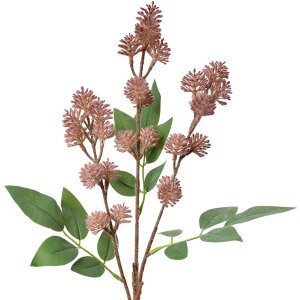 Clayre & Eef 5PL0123P Décoration Branche avec fleurs rose 16x7x68 cm