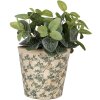 Clayre & Eef 6CE1976L Pot de fleurs Décoration Ø 21x20 cm Vintage Motif floral