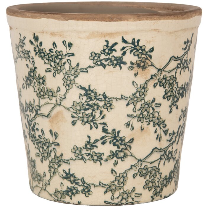 Clayre & Eef 6CE1976M Pot de fleurs Décoration Ø 17x16 cm Design vintage