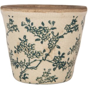 Clayre & Eef 6CE1976S Pot de fleurs Décoration Ø 12x11 cm Design vintage