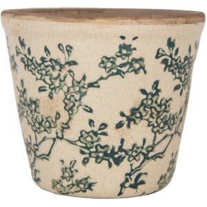 Clayre & Eef 6CE1976S Pot de fleurs Décoration Ø 12x11 cm Design vintage