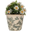 Clayre & Eef 6CE1976S Pot de fleurs Décoration Ø 12x11 cm Design vintage