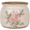 Clayre & Eef 6CE1978M Pot de fleurs Décoration Motif floral Ø 16x13 cm