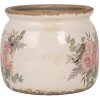 Clayre & Eef 6CE1978M Pot de fleurs Décoration Motif floral Ø 16x13 cm
