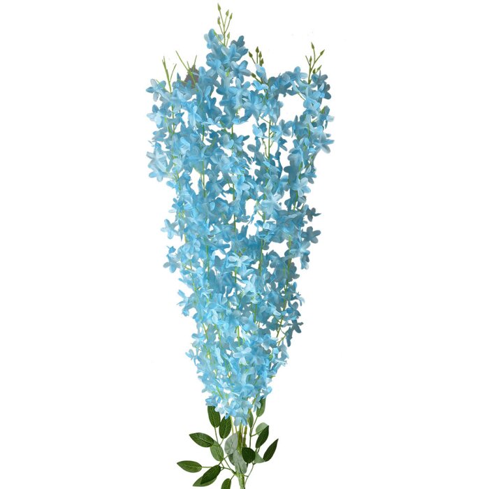 Clayre & Eef 6PL0319BL Décoration Branche avec fleurs bleu 6x6x80 cm