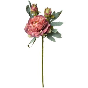 Clayre & Eef 6PL0332R Fleur artificielle rose rouge 12x12x62 cm