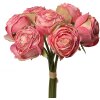 Clayre & Eef 6PL0336P Bouquet de fleurs artificielles 7 roses roses 16x14x34 cm
