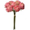 Clayre & Eef 6PL0336P Bouquet de fleurs artificielles 7 roses roses 16x14x34 cm