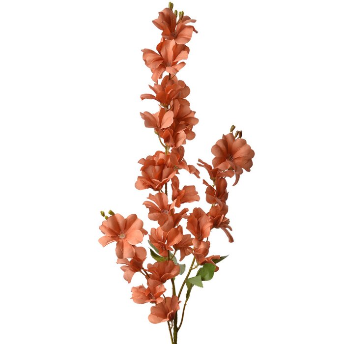 Clayre & Eef 5PL0135O Décoration Branche avec fleurs Orange 16x12x100 cm