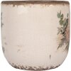 Clayre & Eef 6CE1981M Pot de fleurs en céramique Beige Rose Ø 14x13 cm