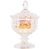 Clayre & Eef Bocal à provisions avec couvercle Ø 9x16 cm Design classique transparent