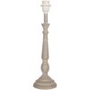 Clayre & Eef 6LMP799 Pied de lampe bois brun-gris Ø 13x45 cm E27 max 60W