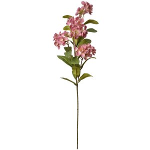 Clayre & Eef 6PL0344P Branche décorative avec fleurs rose vert 17x14x70 cm