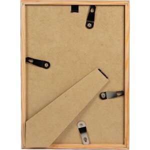 Goldbuch cadre en bois Aura 20x30 cm beige bois véritable avec verre transparent et fond MDF