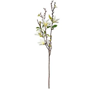 Clayre & Eef 5PL0129W Décoration Branche avec fleurs blanches 15x7x84 cm