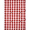 Clayre & Eef LVT42-2 Torchon de cuisine rouge blanc à carreaux avec cœurs 50x70 cm