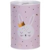 Clayre & Eef 6BL0164 Tirelire Lapin rose Ø 10x15 cm